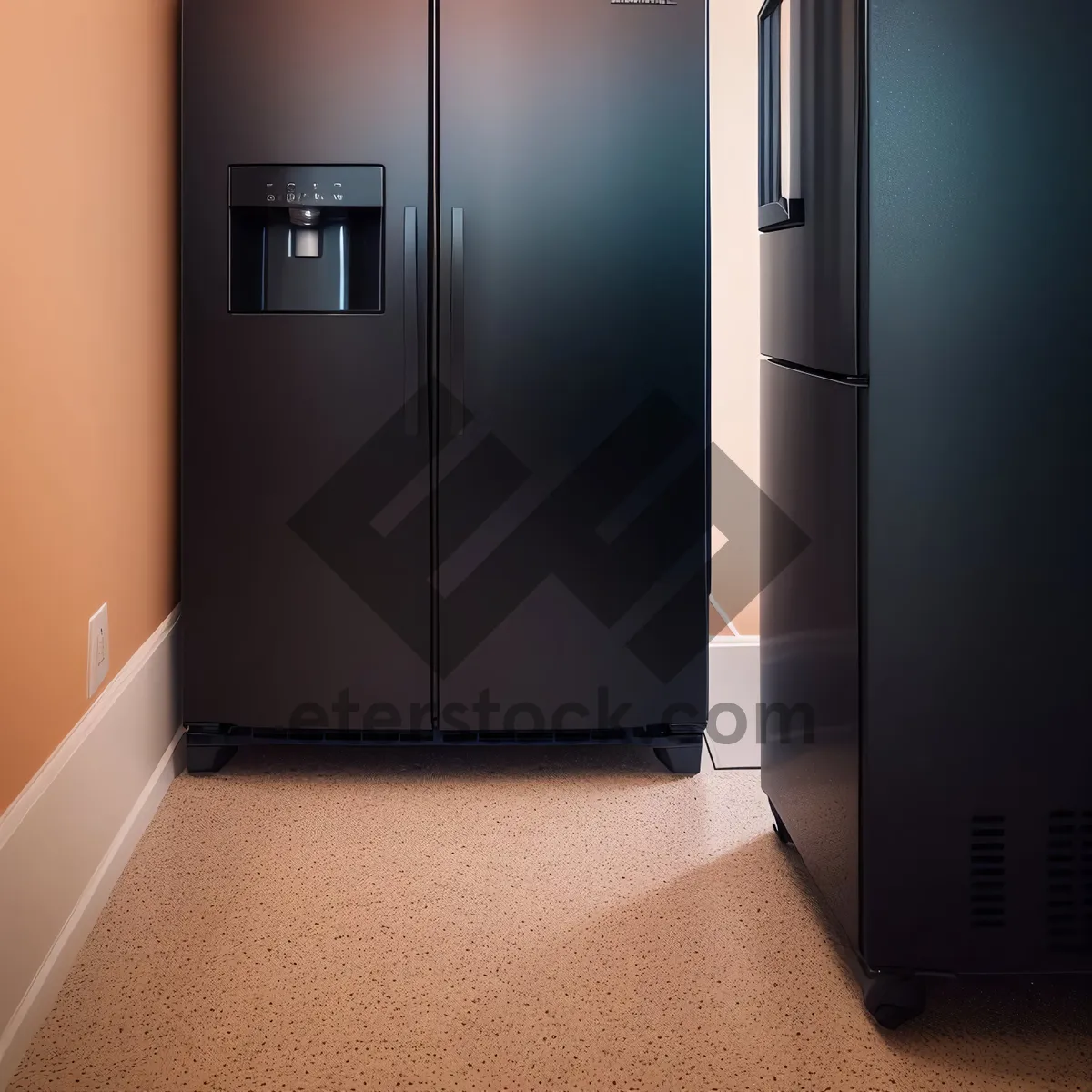 Picture of Sleek Modern Desktop Computer on Wooden Desk