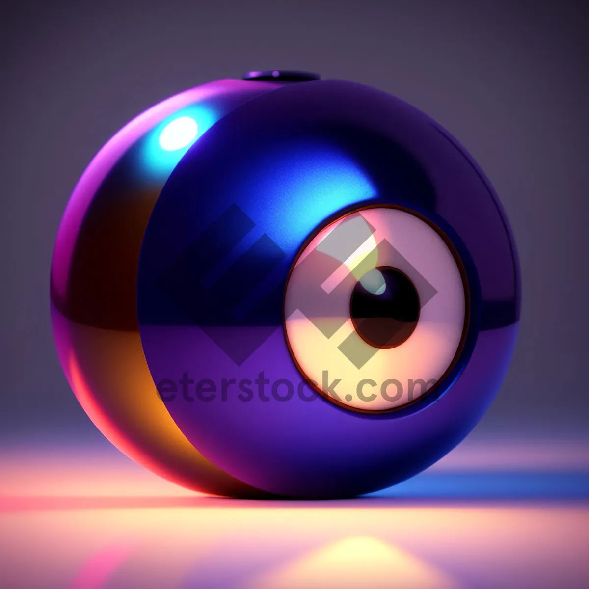 Picture of Shiny Glass Button Set with Glowing Orange Icons