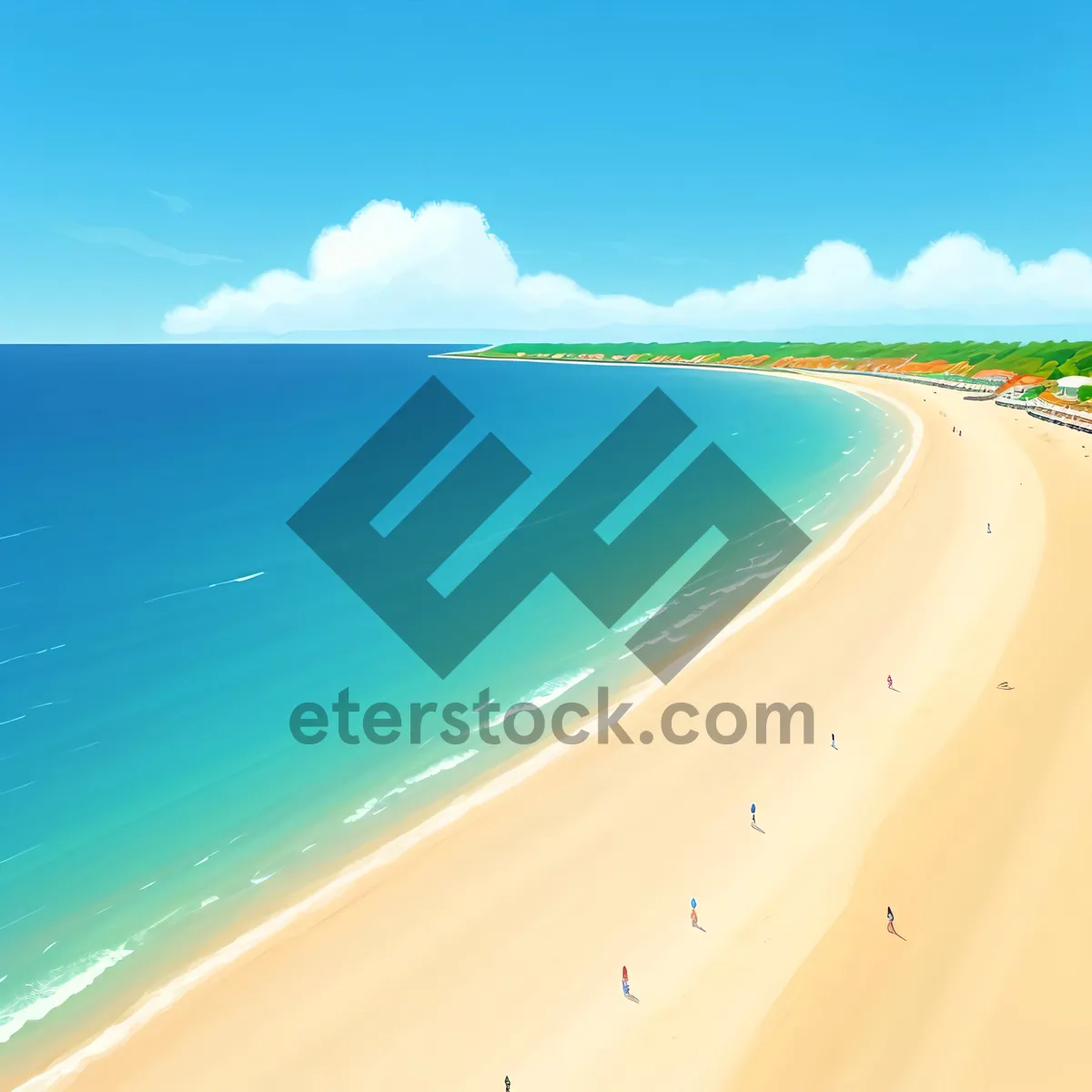 Picture of Turquoise Waters: Idyllic Tropical Beach Paradise