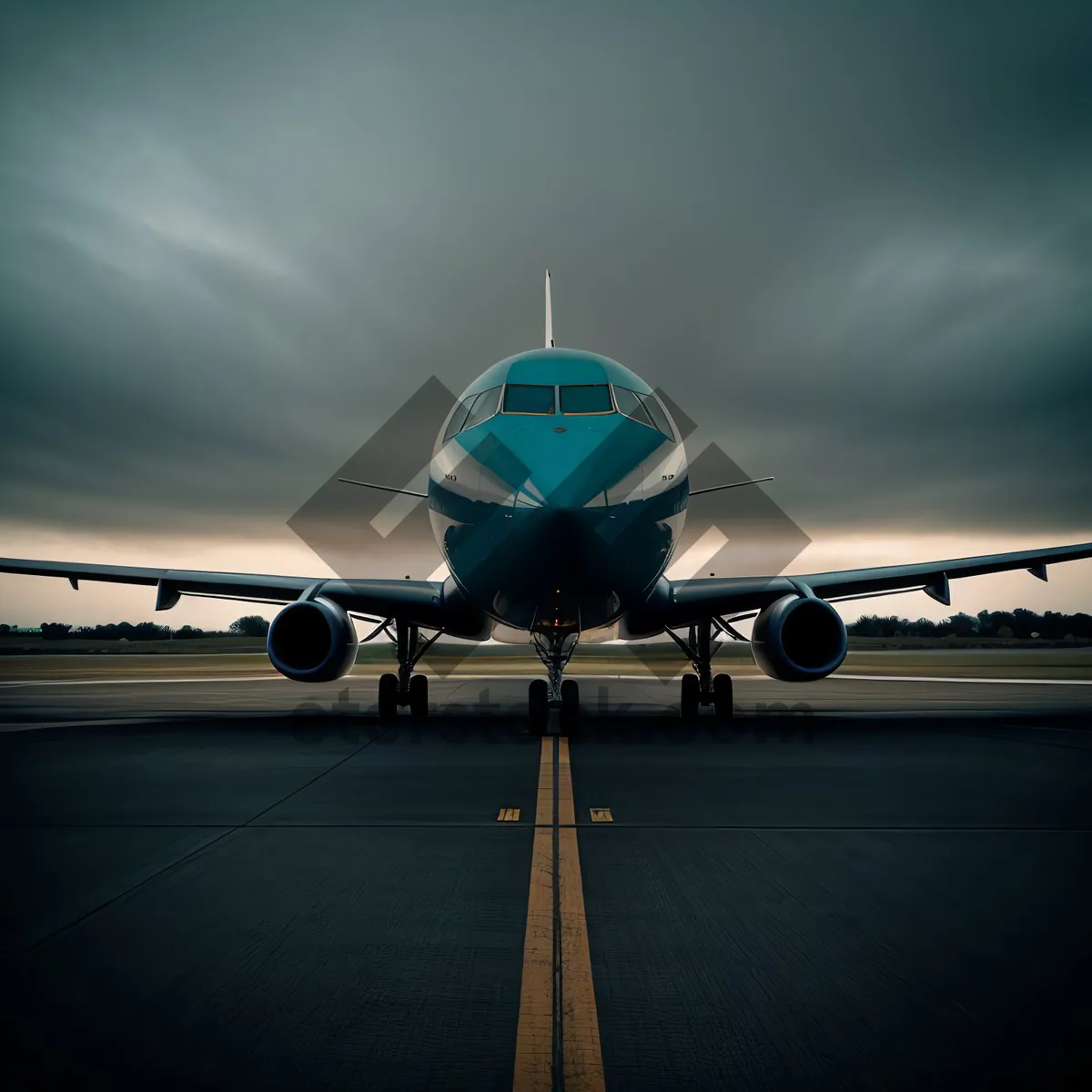 Picture of Speeding Through the Skies: Jet Engine in Flight