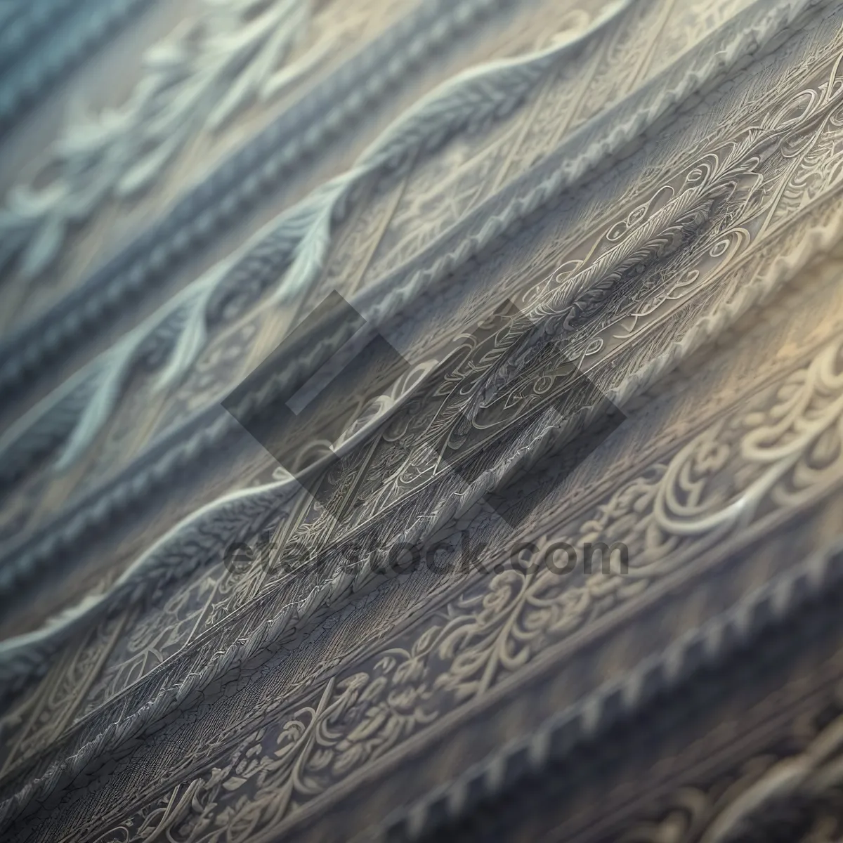 Picture of Cotton Fabric Texture - Close-up Panel Surface