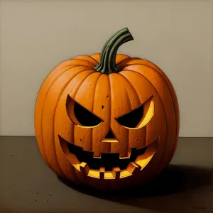 Fall Harvest Pumpkin Lantern - Spooky Halloween Decoration