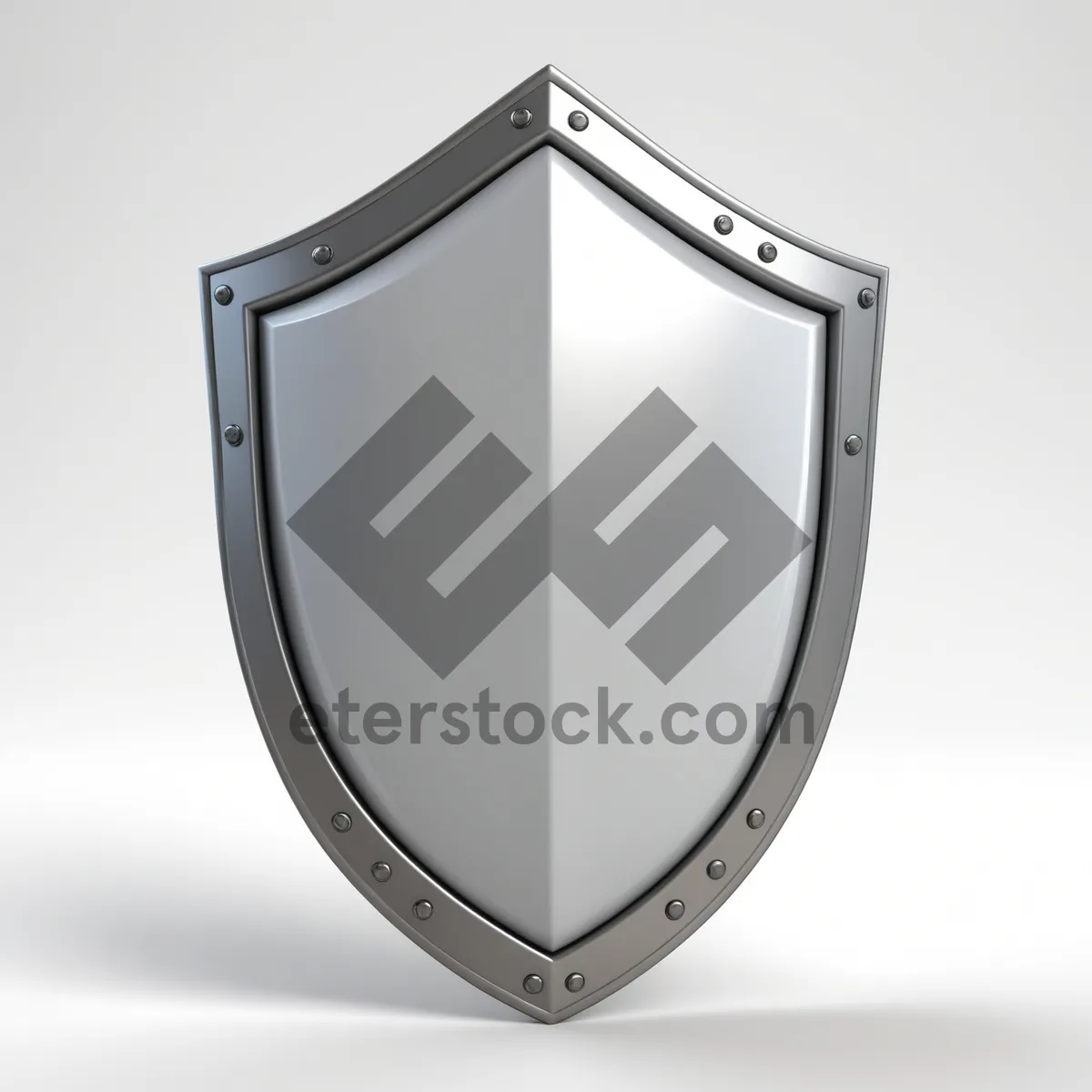 Picture of Metal shield button icon design symbol