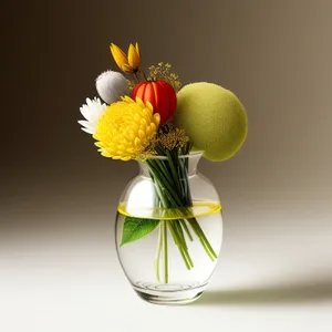 Yellow Floral Bouquet in Vase