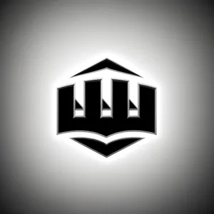 Modern Shiny Black Gem Button Icon