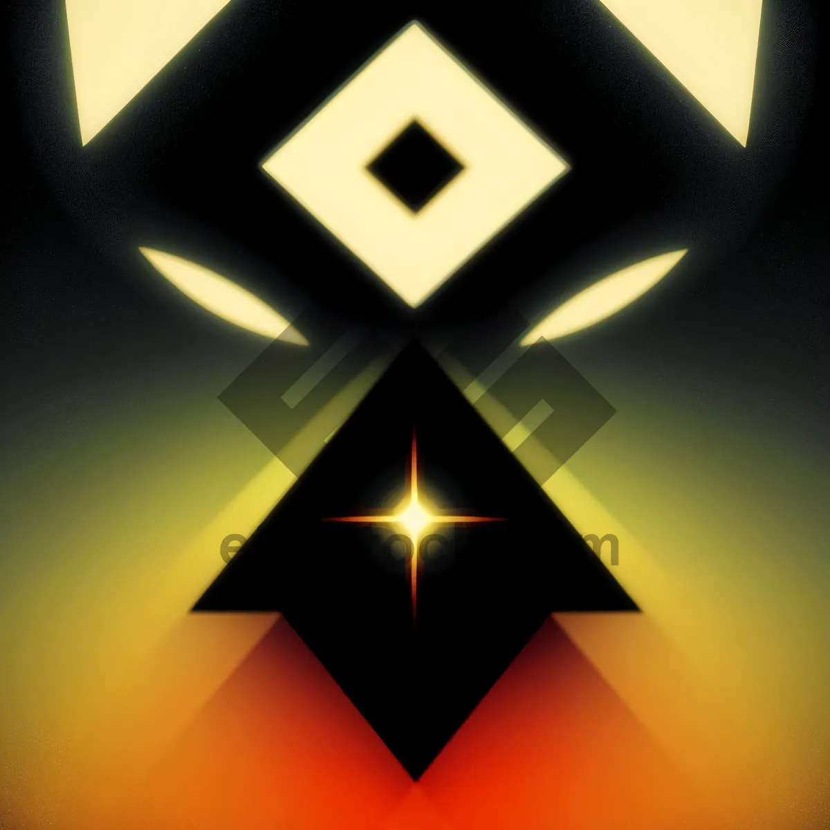 Picture of Abstract Starburst Shape Graphic Design Symbol
