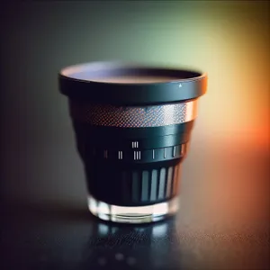 Cup of Joy: Film Photography Equipment and Refreshing Beverage