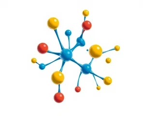 3D render of group with DNA polymerization