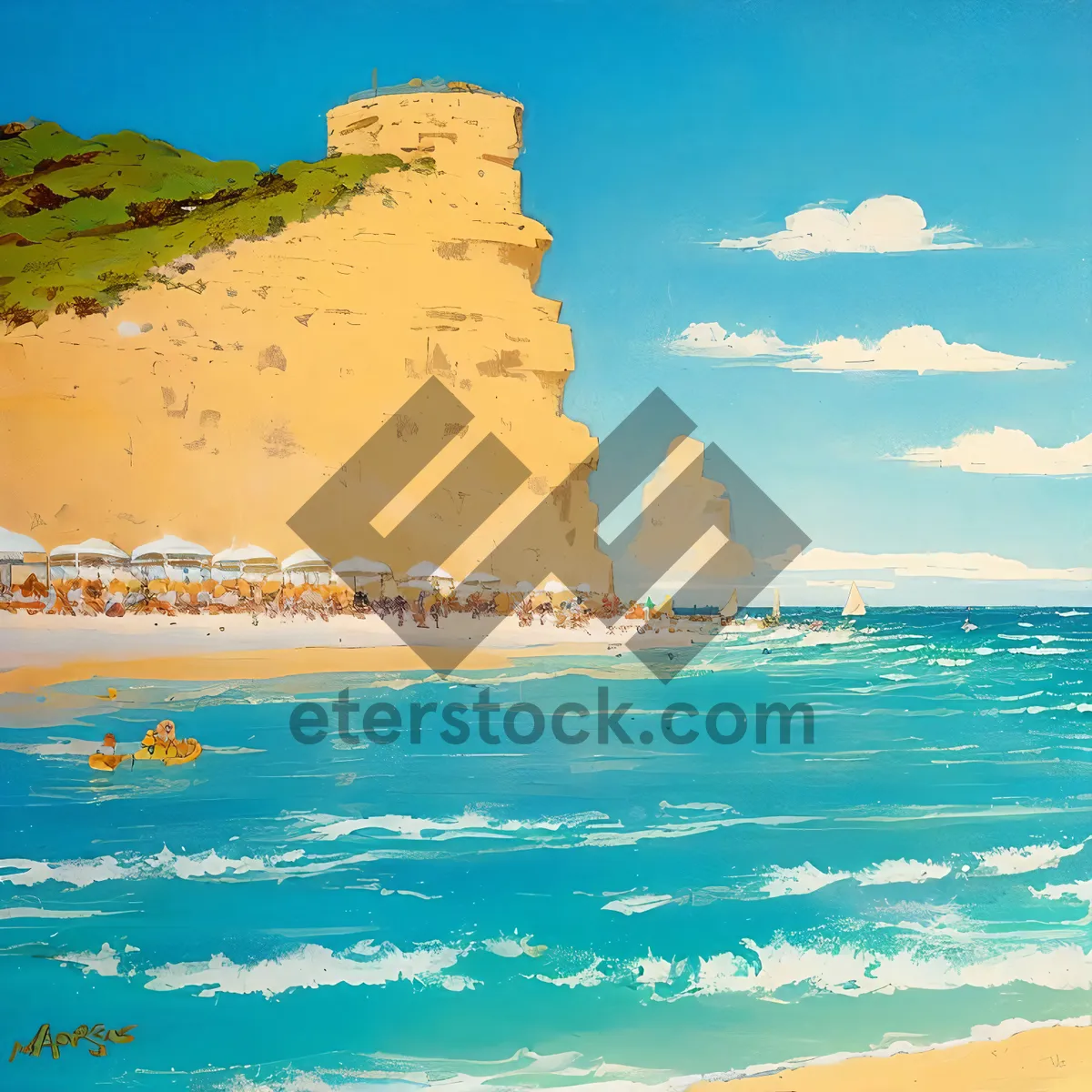 Picture of Serenity by the Shore: Tropical Beach Paradise