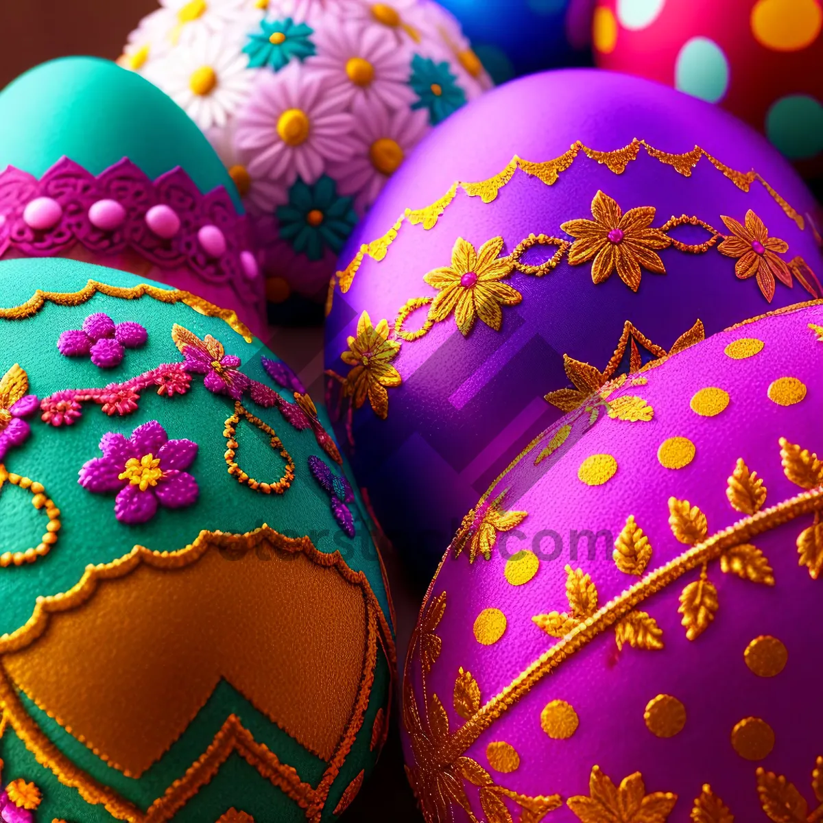 Picture of Vibrant Festive Egg Decoration