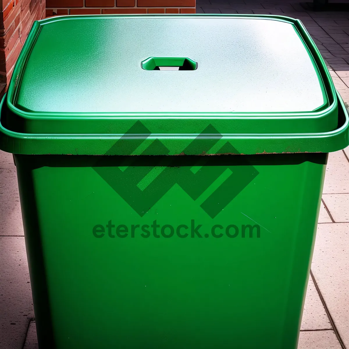 Picture of Plastic Trash Can - Ashcan Bin Container