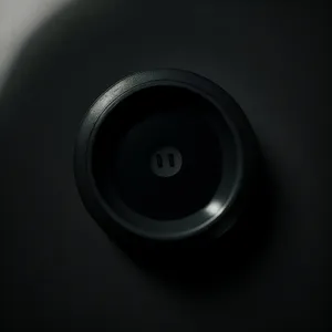 Digital Music Sound Circle with Black Speaker