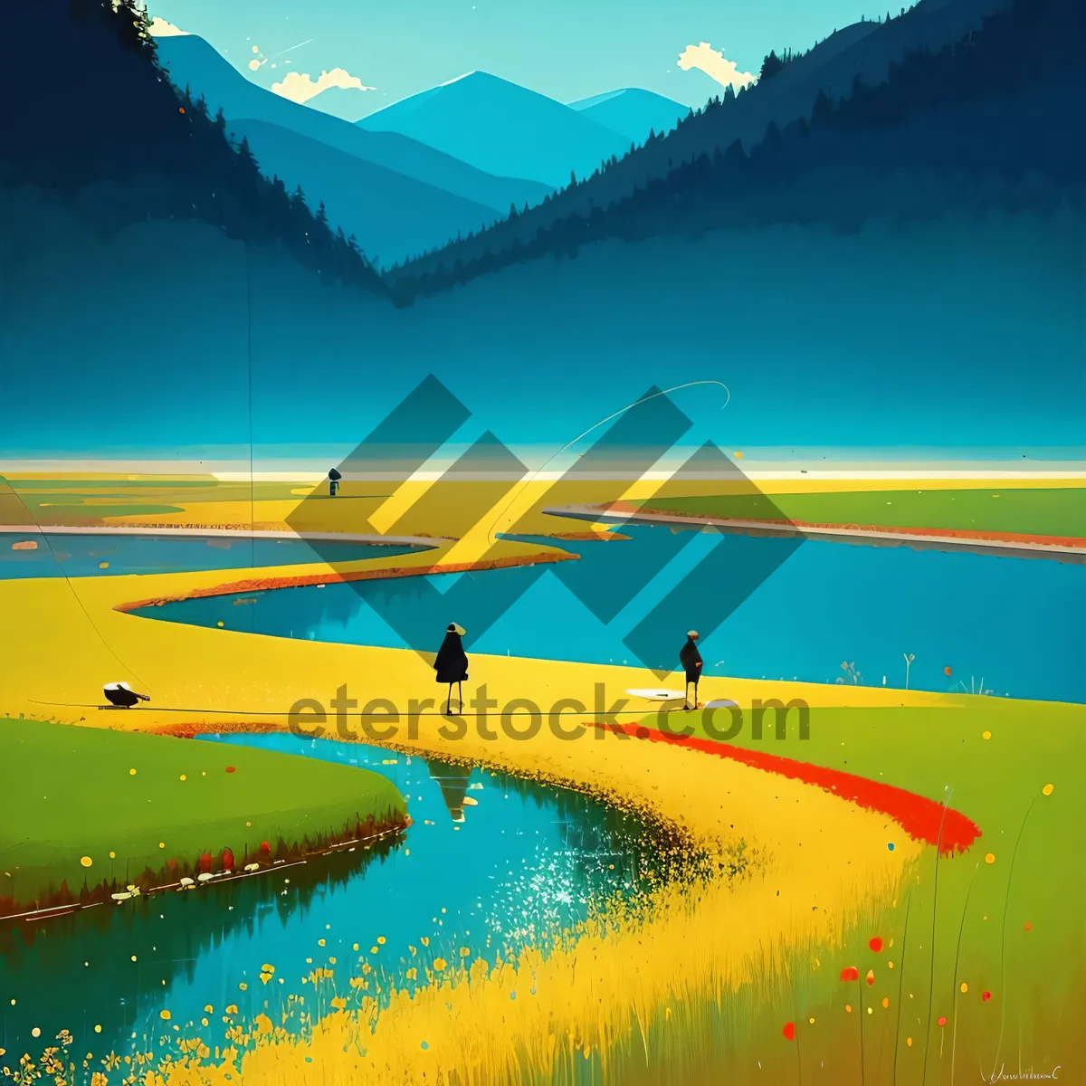 Picture of Sunset over Turquoise Waters: A Tropical Paradise at the Beach