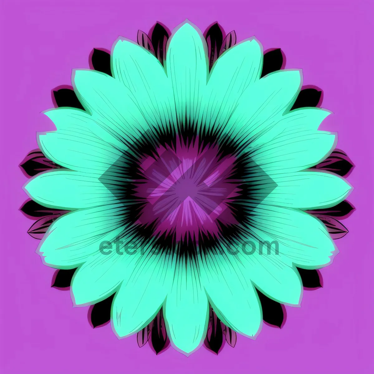 Picture of Colorful Lotus Petal: Vibrant Floral Design with Healing Pollen