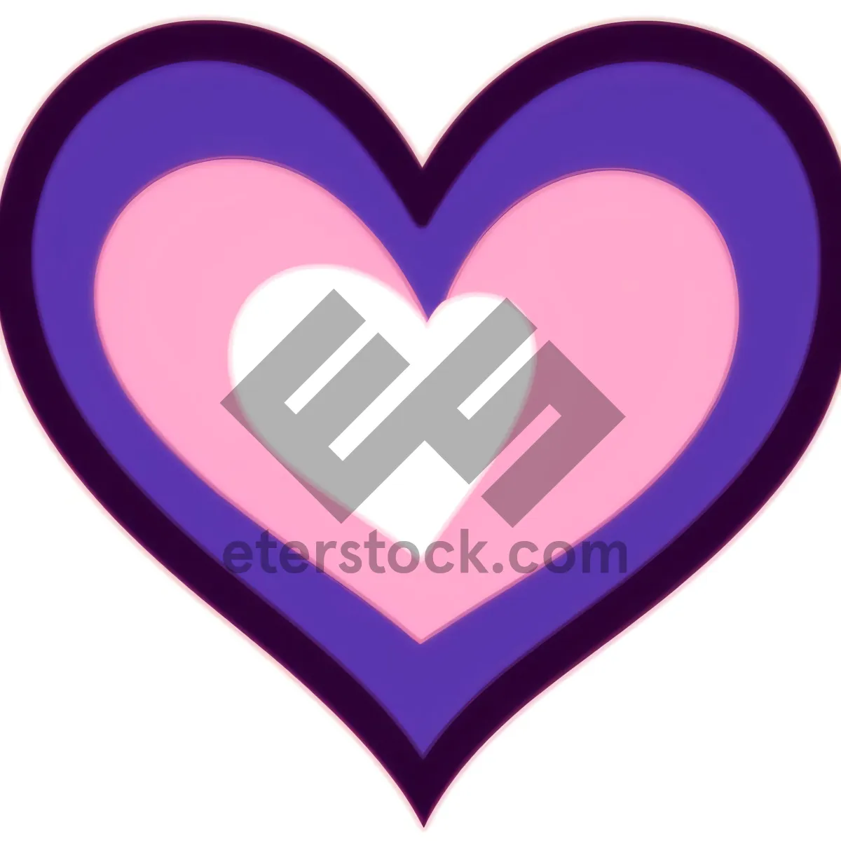 Picture of Heart-shaped Valentine's Day symbol of love.