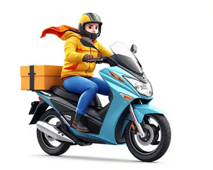 Cartoon man boy with helmet