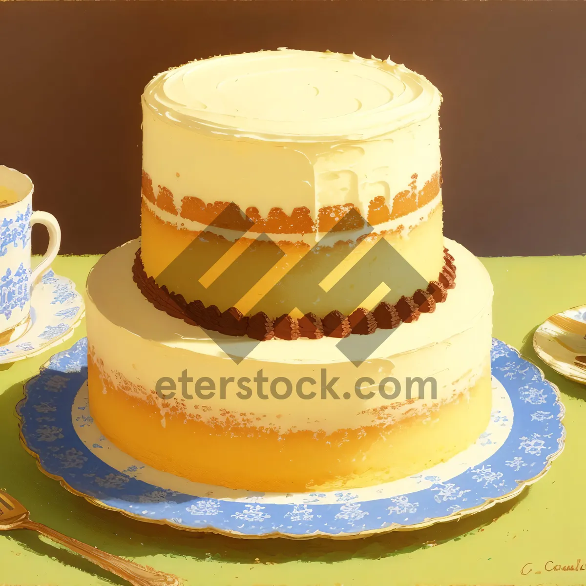 Picture of Dessert Delight: Sweet and Creamy Cake