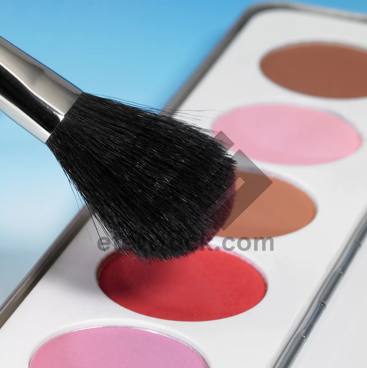 Picture of Makeup brush set for colorful cosmetic care.