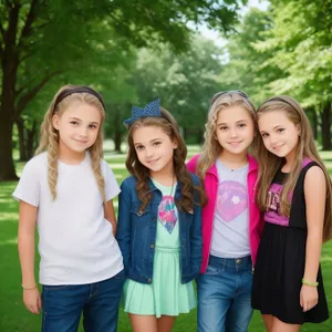 Joyful family enjoying outdoor time in the park