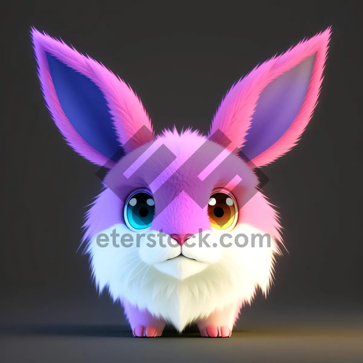 Picture of Fluffy Easter Bunny Pet Art