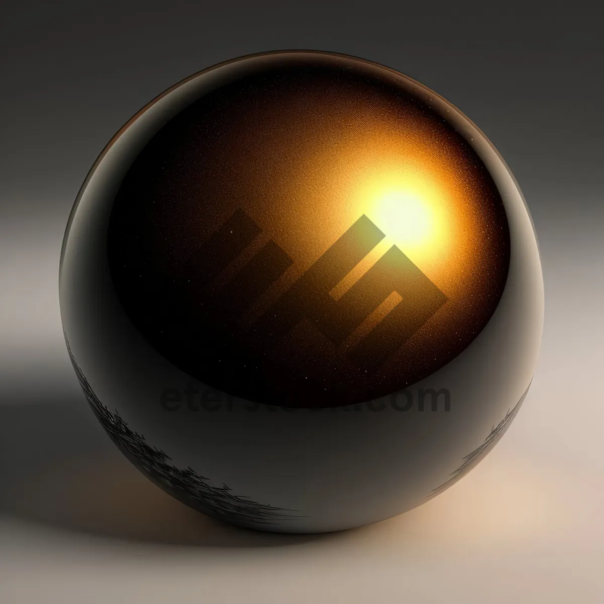 Picture of Shiny Glass Sphere Graphic Design