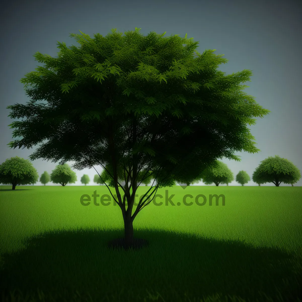Picture of Serenity in the Oak-filled Countryside