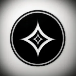 Modern Round Heraldry Icon Set - Black Shiny Web Graphics