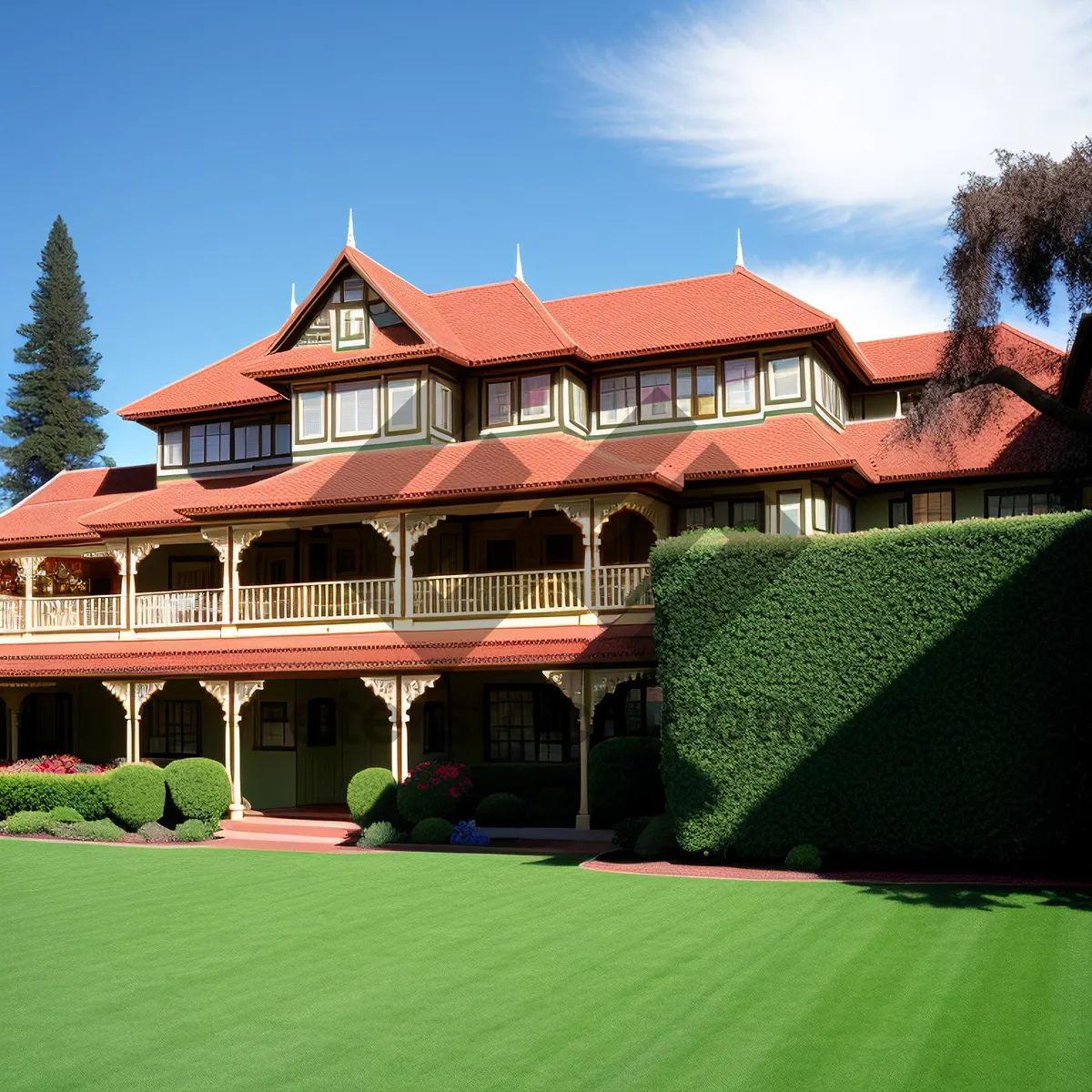 Picture of Historic Residential Roof with Brick Architecture