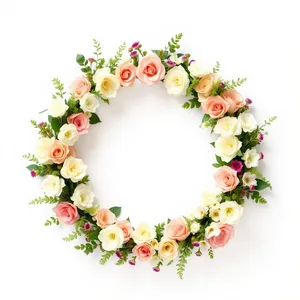 Floral Ornate Border with Retro Design