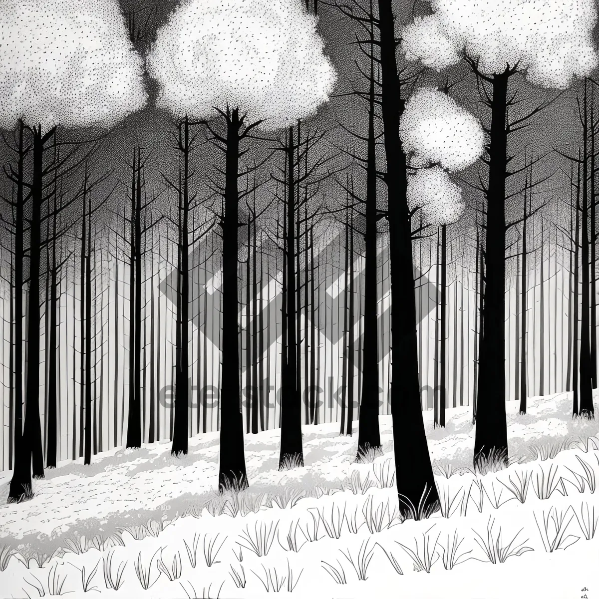 Picture of Winter Wonderland Tree Landscape
