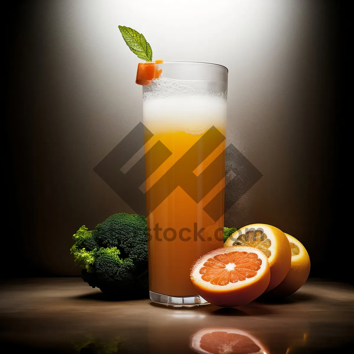 Picture of Fruit and Citrus Breakfast Beverage in Glass