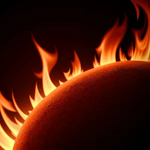 Fiery Blaze in Warm Fireplace