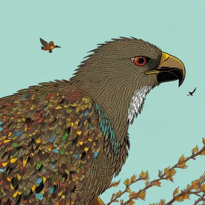 Feathered Eye: Majestic Partridge in Wild
