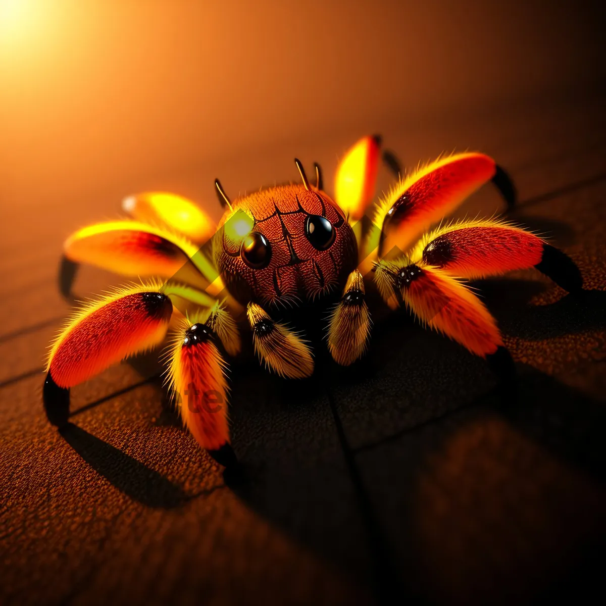 Picture of Insect Close-Up: Beautiful Ladybug on Flower