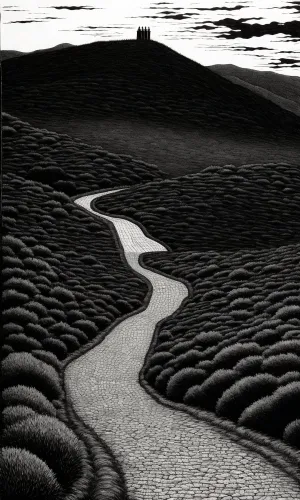 Textured earth sand pattern with rope cleat detail.