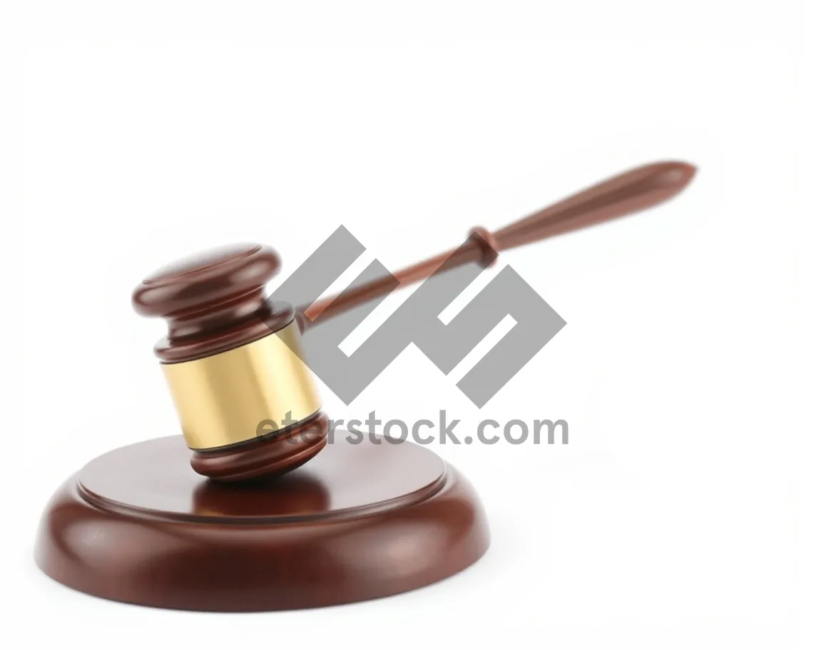 Picture of Wooden Gavel for Court of Justice.