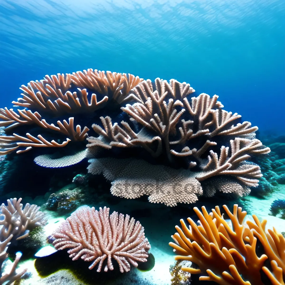 Picture of Colorful Tropical Reef Life Underwater