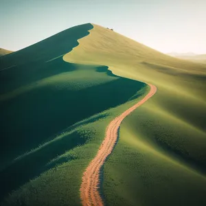 Majestic Desert Dunes: A Glimpse of Morocco's Sandy Landscape