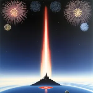 Sparkling Night: Spectacular Fireworks Lighting Up the Sky