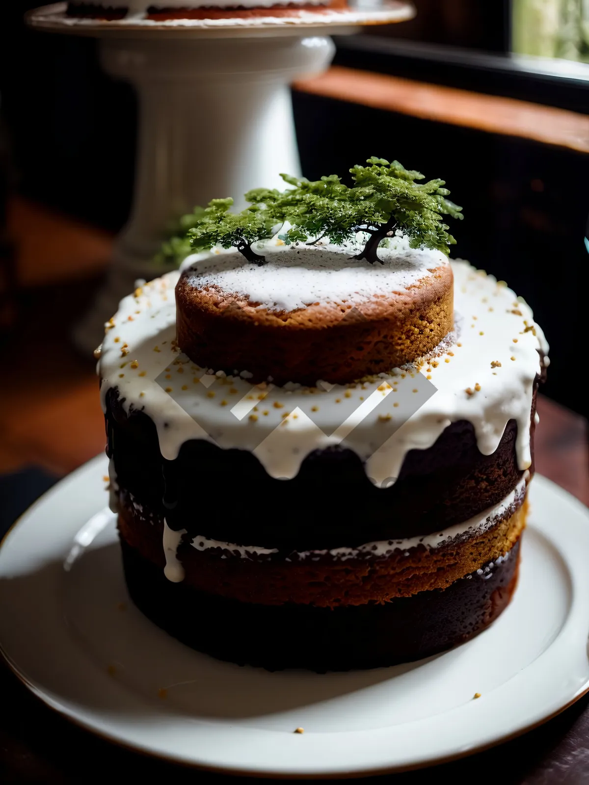 Picture of Decadent Chocolate Cake with Fresh Fruit Topping