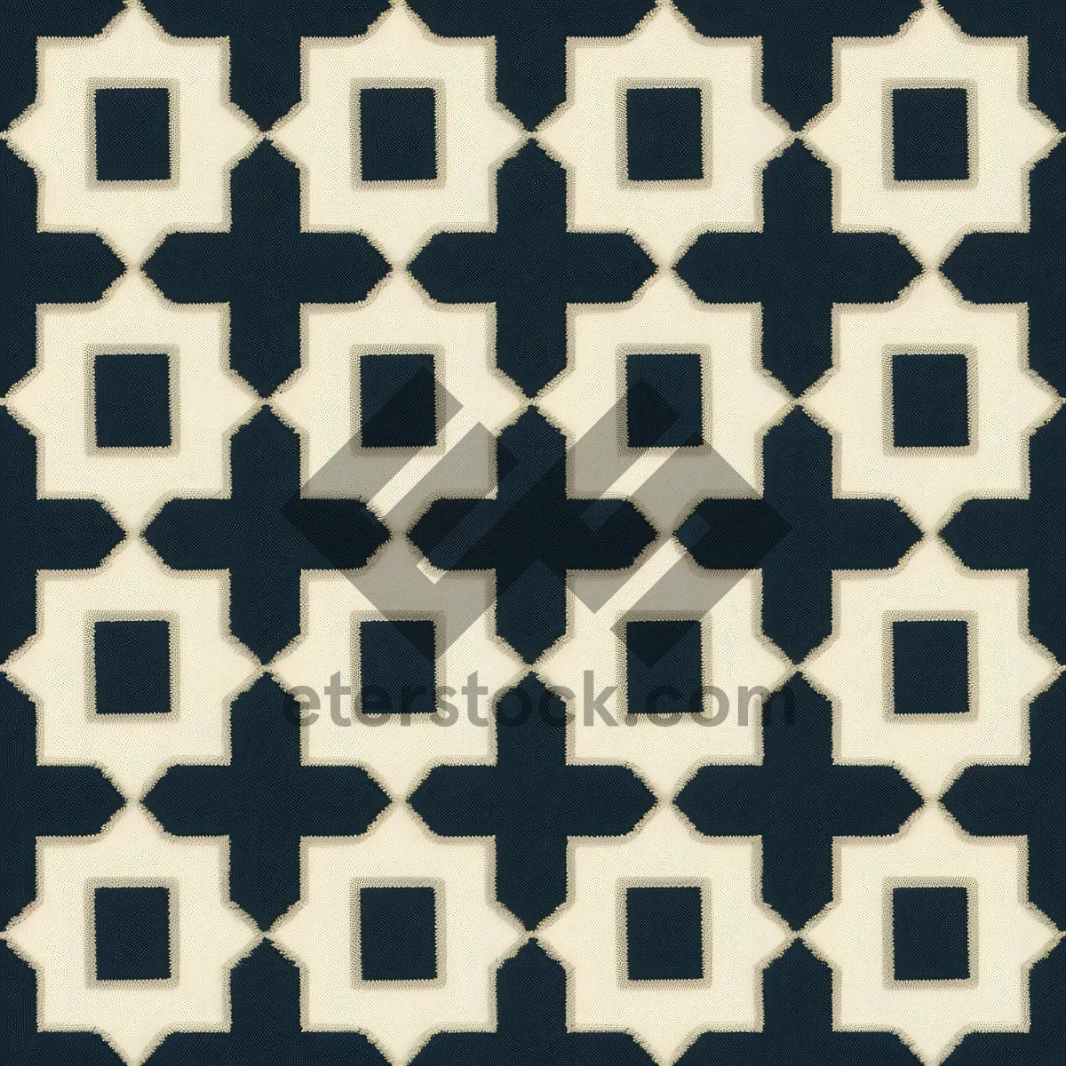 Picture of Black geometric square tile mosaic pattern backdrop design