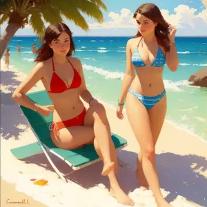 Exotic Beach Getaway in a Stylish Bikini