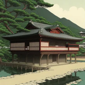 Ancient Temple by the Lake: Cultural Heritage in Japan