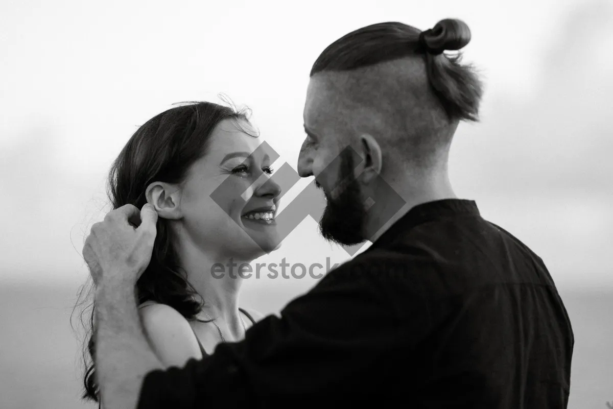 Picture of Happy Couple Smiling - Handsome Dad and Husband