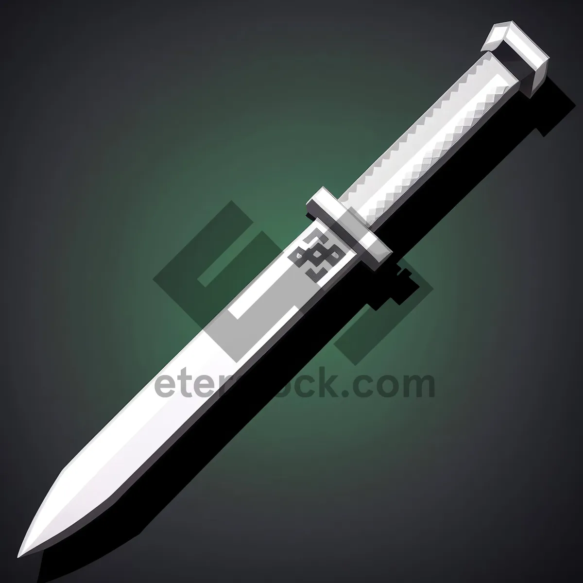 Picture of Silver Dagger - Versatile Metal Weapon for Precision and Power