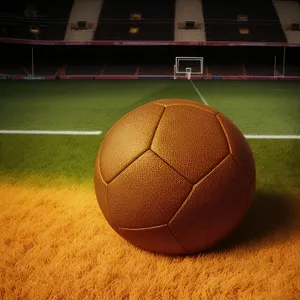 Sporty Orange Sphere - International Soccer Championship Game Equipment