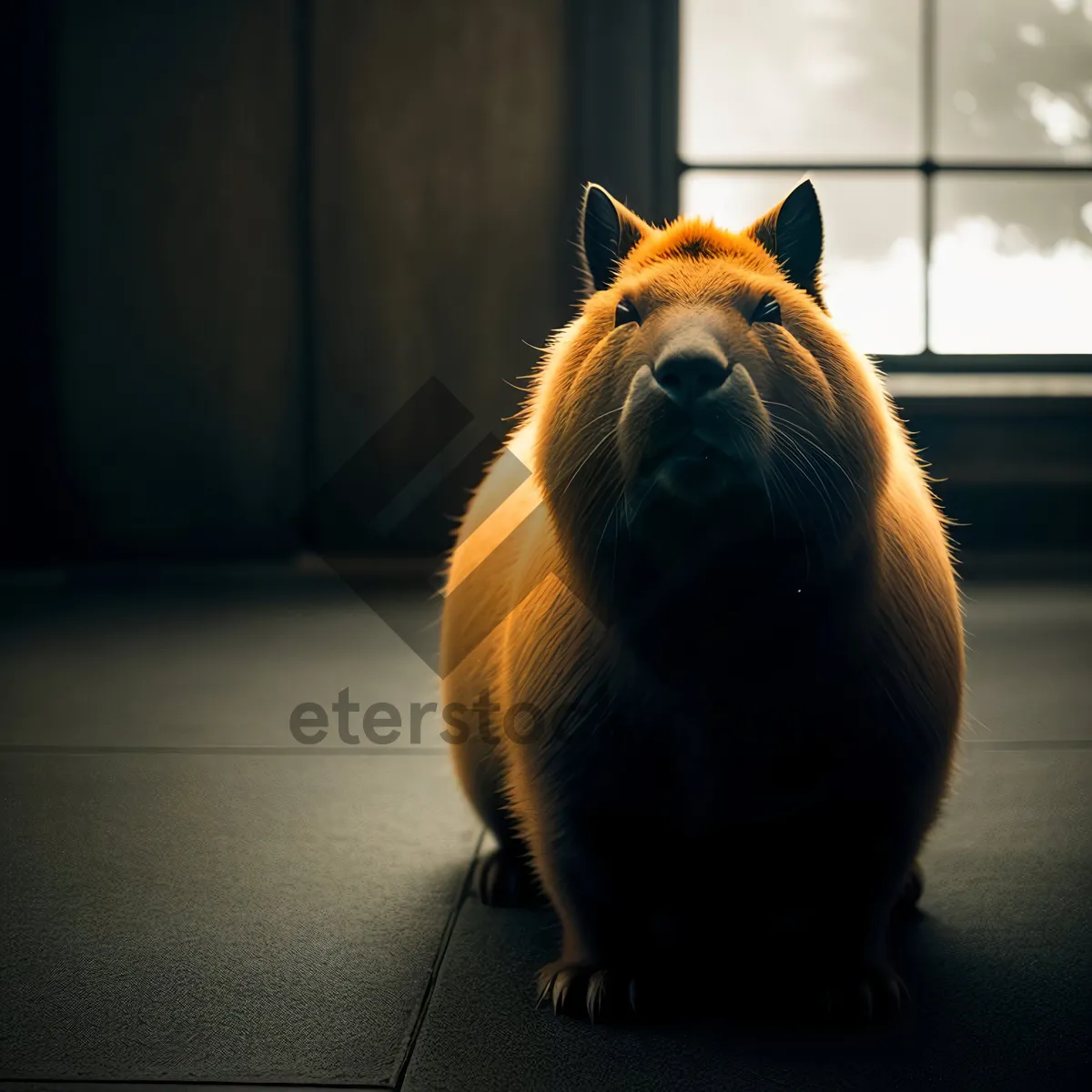 Picture of Adorable Dog Resting on Windowsill