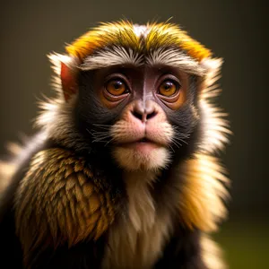 Cute Baby Monkey With Furry Face