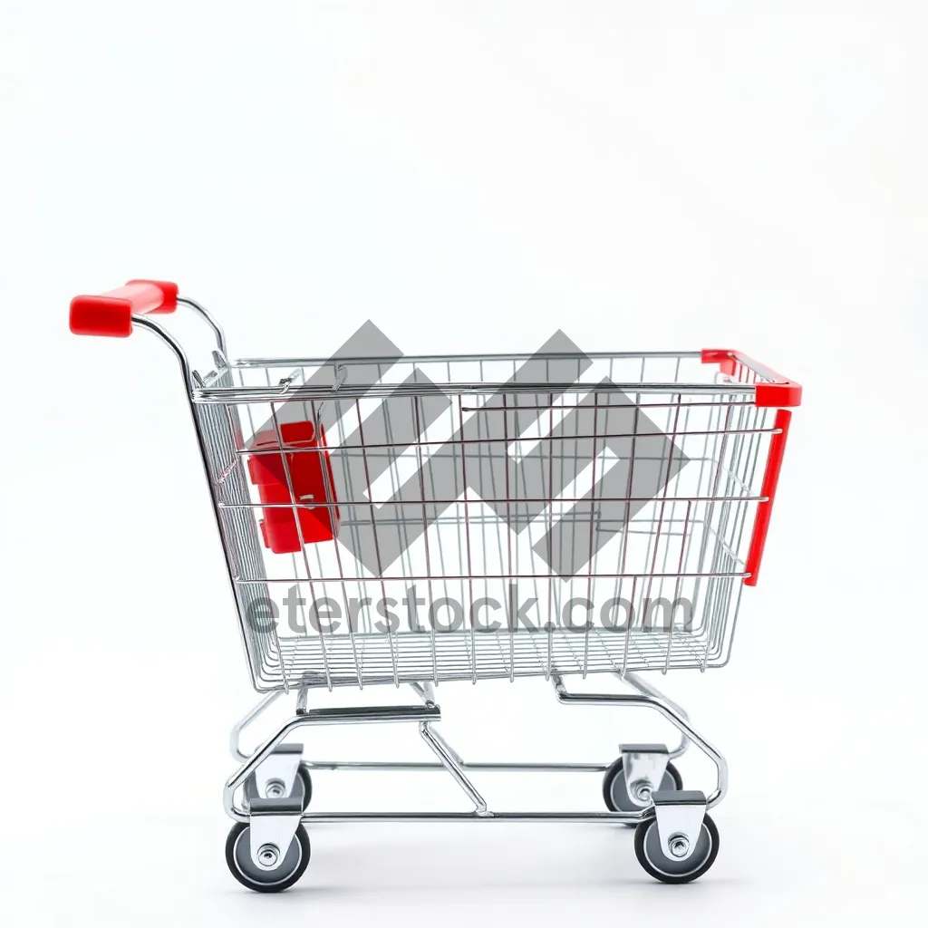 Picture of 3D Empty Supermarket Shopping Cart