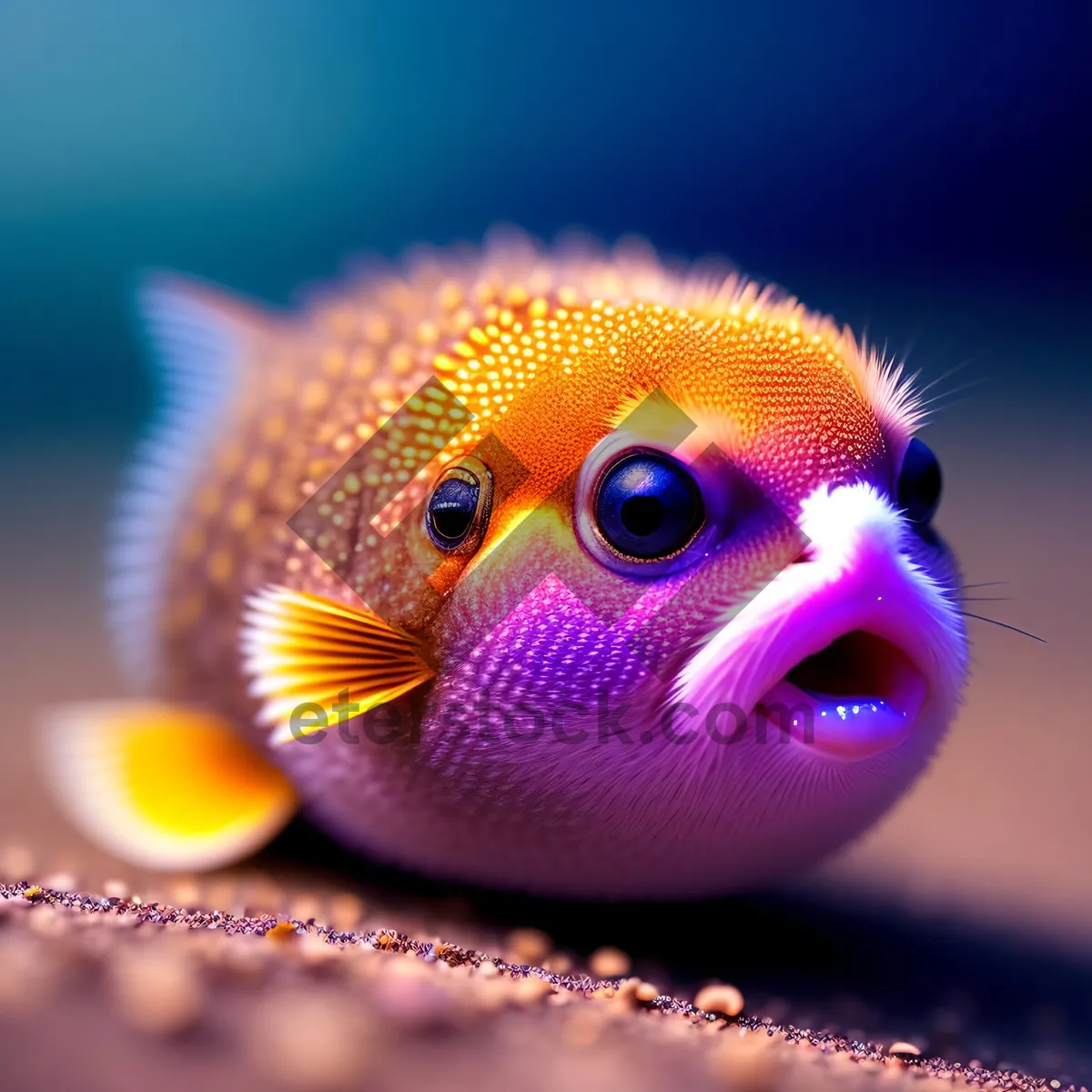Picture of Colorful Tropical Fish in Exotic Aquarium